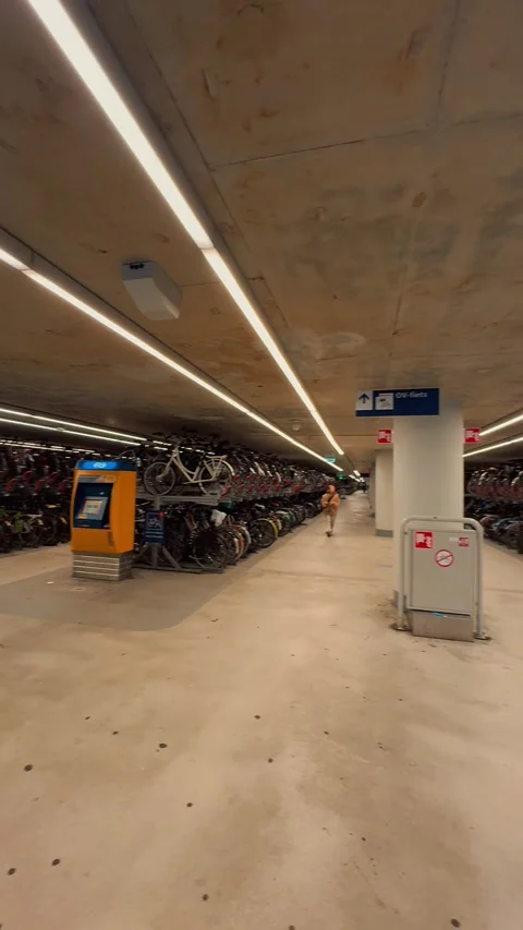 Bicycle parking Stock Footage 320641564