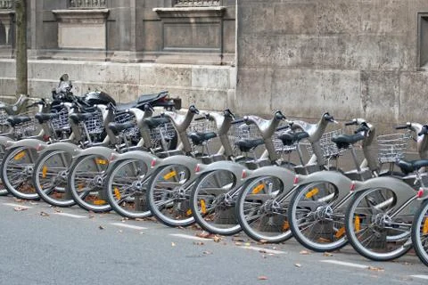 Bicycle parking. Stock Photos