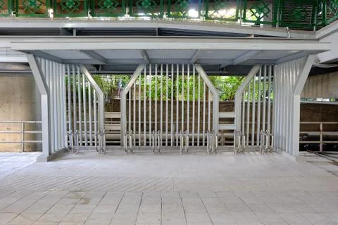 Bicycle Parking. Stock Photos