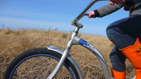 Bicycle Passing By Stock Footage 10831987