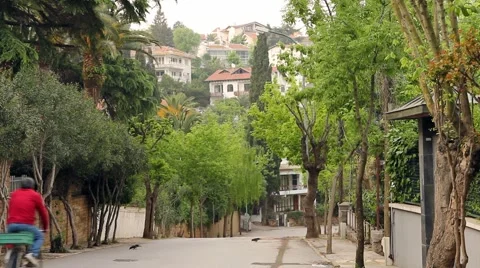 Bicycle passing from street Video stock 5504228