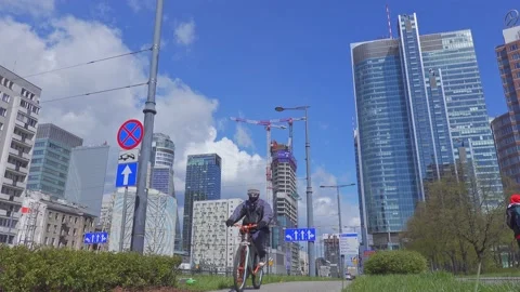 Bicycle path Stock Footage 155025123