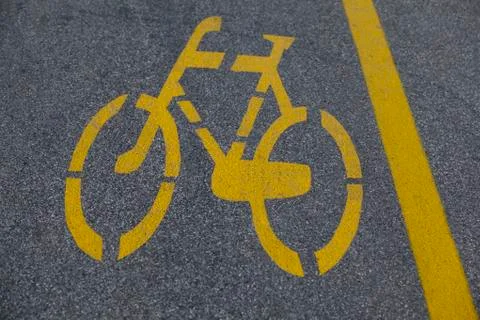 Bicycle path Stock Photos