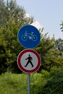 Bicycle path Foto stock