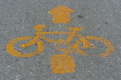 Bicycle path Foto stock