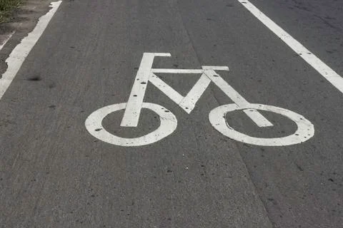 Bicycle path Stock Photos