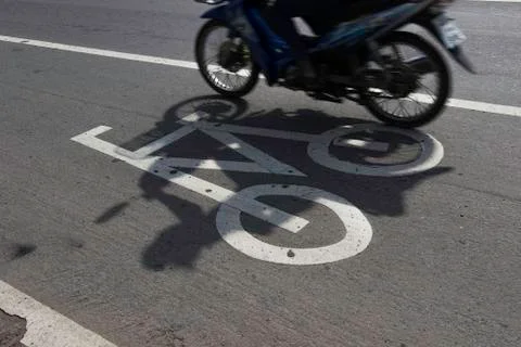 Bicycle path Stock Photos