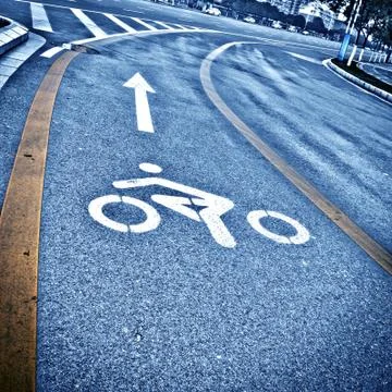 Bicycle path Stock Photos