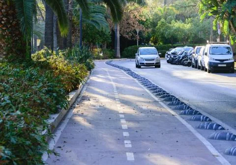 Bicycle path Fotos Stock