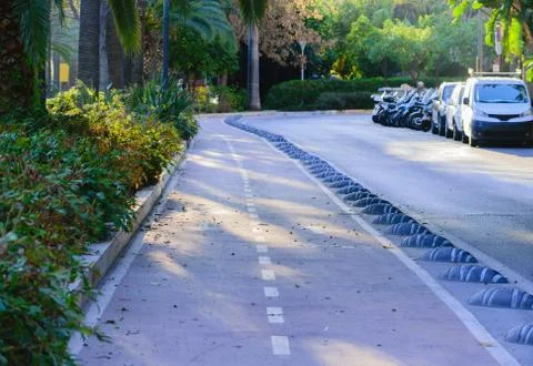 Bicycle path Stock Photos