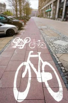 Bicycle path Stock Photos