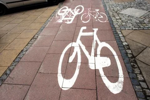 Bicycle path Stock Photos