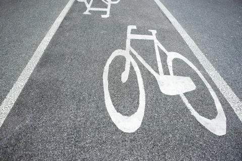 Bicycle path Stock Photos