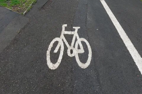 Bicycle path Stock Photos
