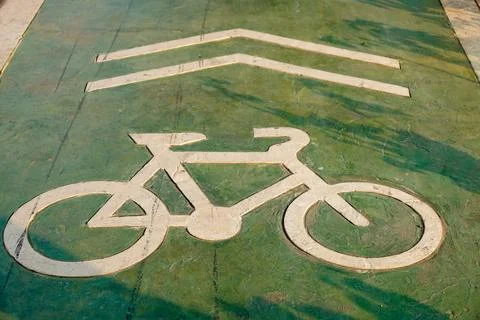Bicycle path Stock Photos