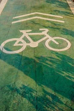 Bicycle path Foto stock
