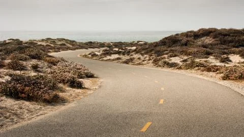 Bicycle Path S-Curve Stock Photos