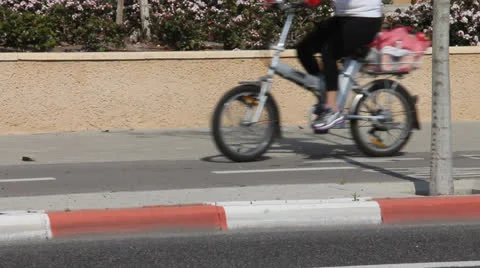 Bicycle path  way in the city 動画素材 22761339