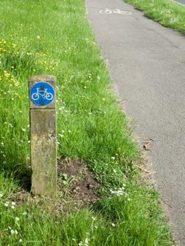 Bicycle pathway 스톡 사진