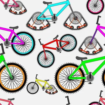 Bicycle pattern Stock Illustration