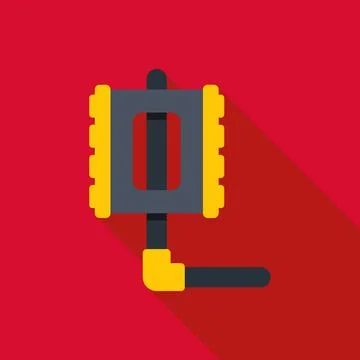 Bicycle pedal flat icon vector illustration design Stock Illustration