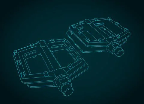 Bicycle pedals illustration Stock-Illustration
