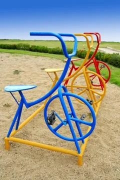 Bicycle play ground Stock Photos