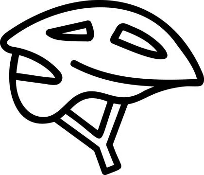 Bicycle protective helmet for safety during cycling Stock Illustration