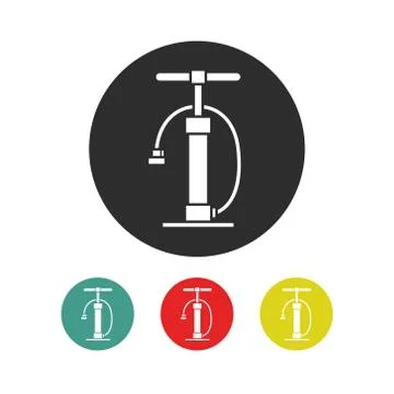 Bicycle pump icon, vector illustration Stock Illustration