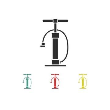 Bicycle pump icon, vector illustration Stock Illustration