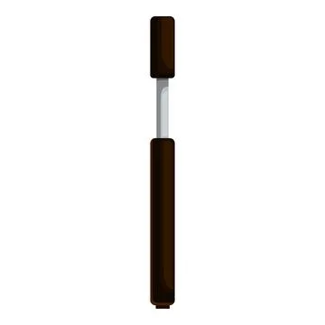 Bicycle pump standing isolated on white background Illustration