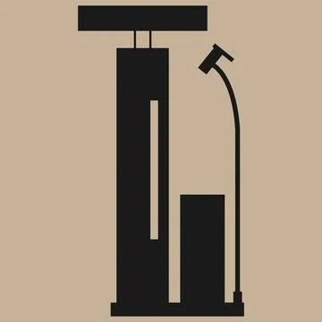 Bicycle pump vector illustration design Stock Illustration