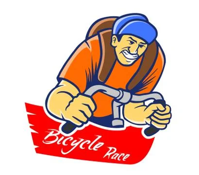 Bicycle Race Stock Illustration