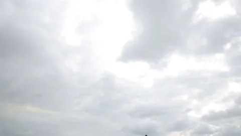 Bicycle race on the mountain. Stock Footage 74746409