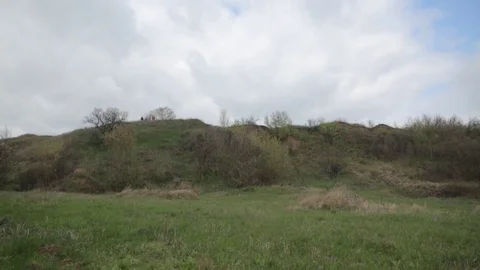 Bicycle race on the mountain. Stock Footage 74746826
