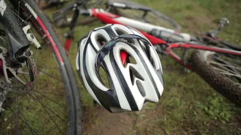 Bicycle race on the mountain. Stock Footage 74750376