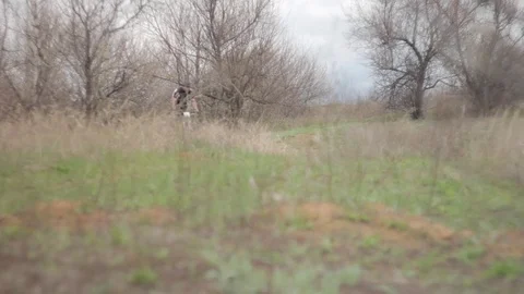 Bicycle race on the mountain. Stock Footage 74794315