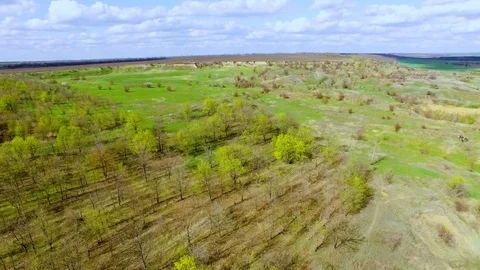 Bicycle race on the mountain. View quadrocopter Stock Footage 74710573