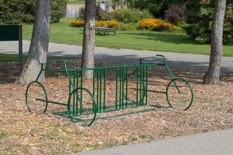 Bicycle Rack Stockfoto's