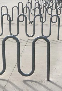 Bicycle rack Stock Photos
