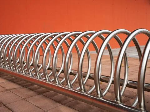 A bicycle rack Stock Photos