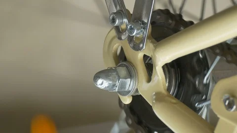 Bicycle Rear Cogset Working Stock Footage 88633403