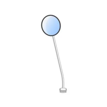 Bicycle rear view mirror Stock Illustration