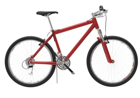 Bicycle Red Stock Illustration