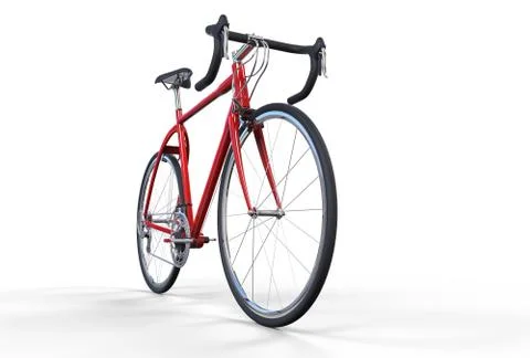 Bicycle Red Stock Illustration
