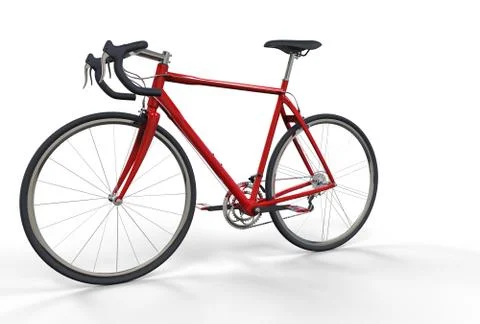 Bicycle Red Stock Illustration