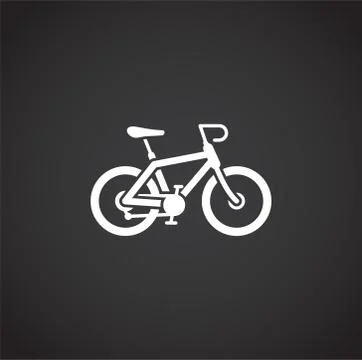 Bicycle related icon on background for graphic and web design. Creative Stock Illustration