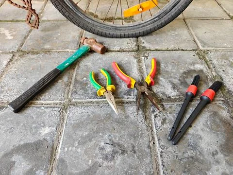 Bicycle Repair Tools Stock Photos