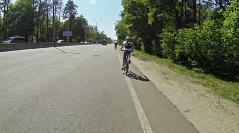 Bicycle ride Stock Footage 23595808