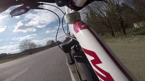 Bicycle riding Stock Footage